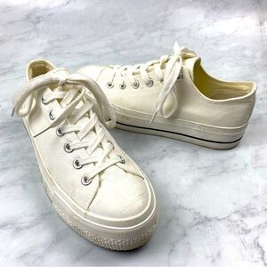 Sincerely Jules: Vince Y2K Platform Sneakers Full Lace Up Tennis Shoes Size 8.5